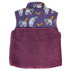 Fleece Badger and Squirrel Vest in Loganberry - 2 Left Size 2-3 & 4-5 years-Smafolk-Modern Rascals