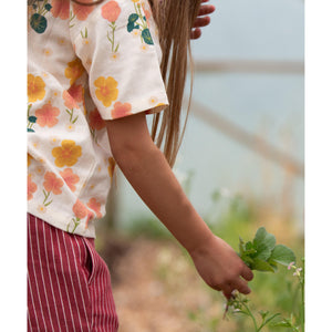 Flora Loose Fit Short Sleeve Henley Top-Little Green Radicals-Modern Rascals