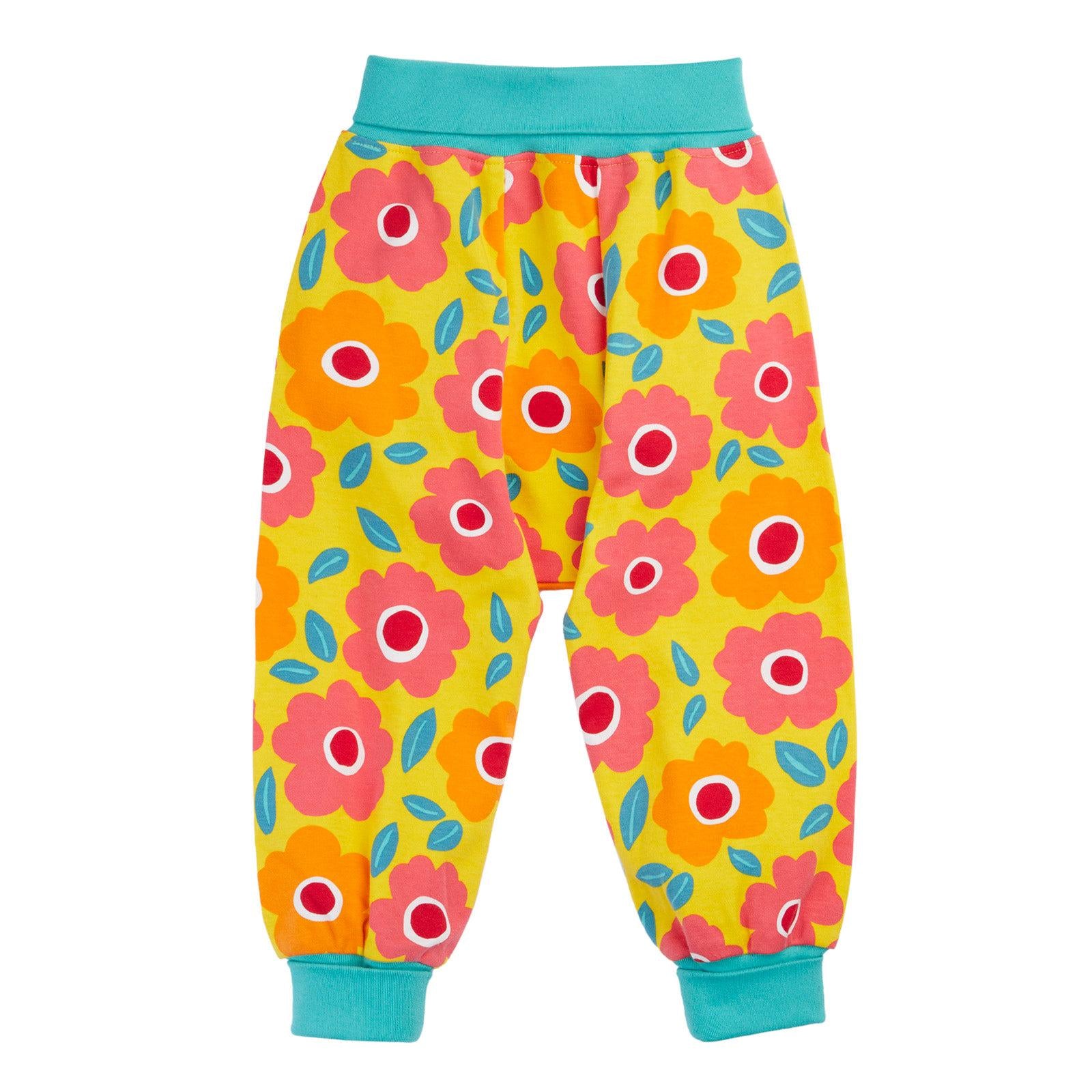 Floral Fields Parsnip Pants-Frugi-Modern Rascals