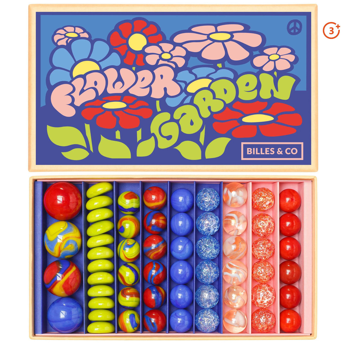 Flower Garden Marbles-Billes and Co-Modern Rascals