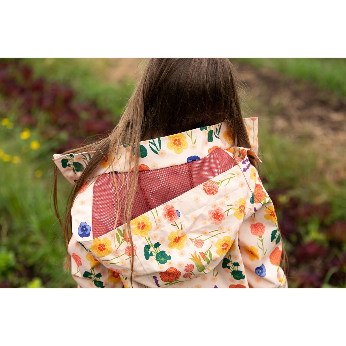 Flower Meadow Recycled Waterproof Raincoat-Little Green Radicals-Modern Rascals