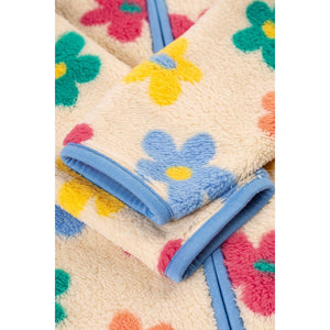 Flower Pop Zipped Ted Fleece Jacket-Frugi-Modern Rascals