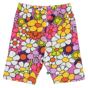 Flowers Cycling Shorts in Spring Pink-Smafolk-Modern Rascals
