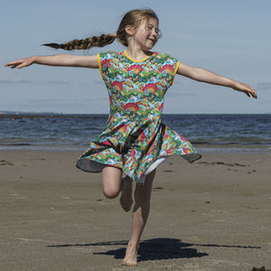 Flutterby Short Sleeve Dress-Uddevalla Barn-Modern Rascals