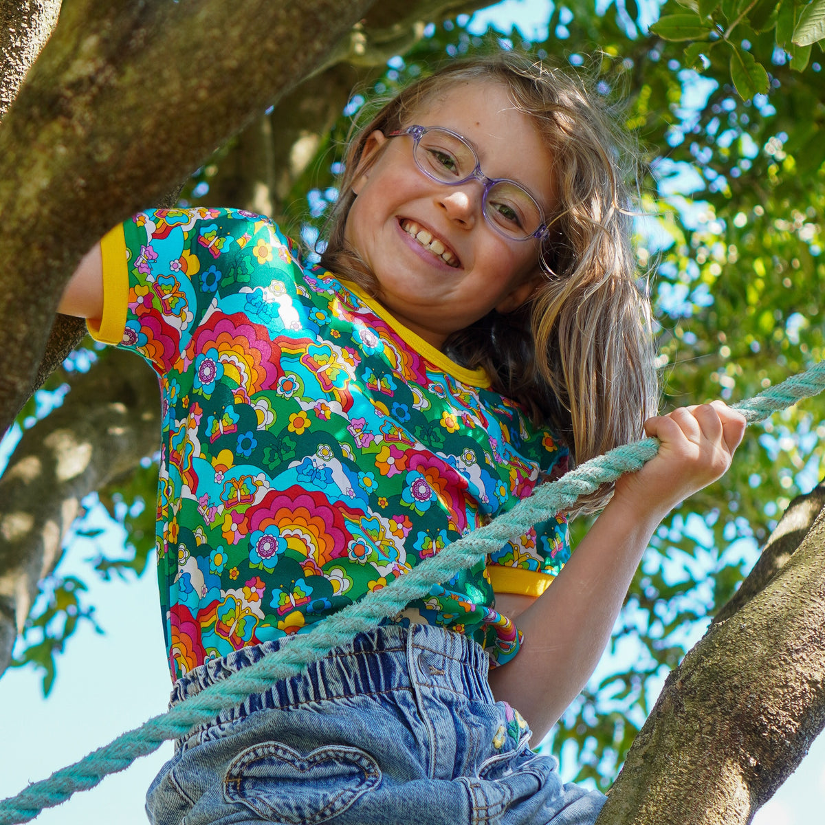 Flutterby Short Sleeve Shirt - 1 Left Size 2-3 years-Uddevalla Barn-Modern Rascals