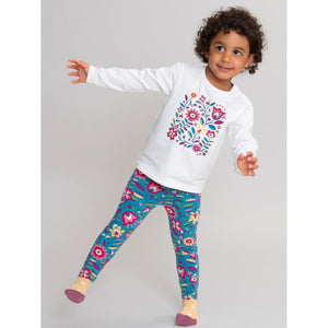 Folksy Bloom Leggings-Kite-Modern Rascals