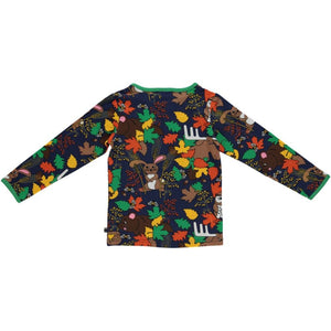Forest Animals Long Sleeve Shirt - Medieval Blue - 2 Left Size 4-5 & 11-12 years-Smafolk-Modern Rascals