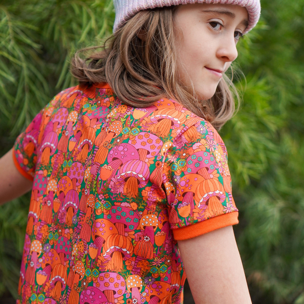 Forest Shrooms Short Sleeve Shirt-Uddevalla Barn-Modern Rascals