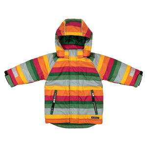 Forest Stripe Winter Jacket - 1 Left Size 3-4 years-Villervalla-Modern Rascals