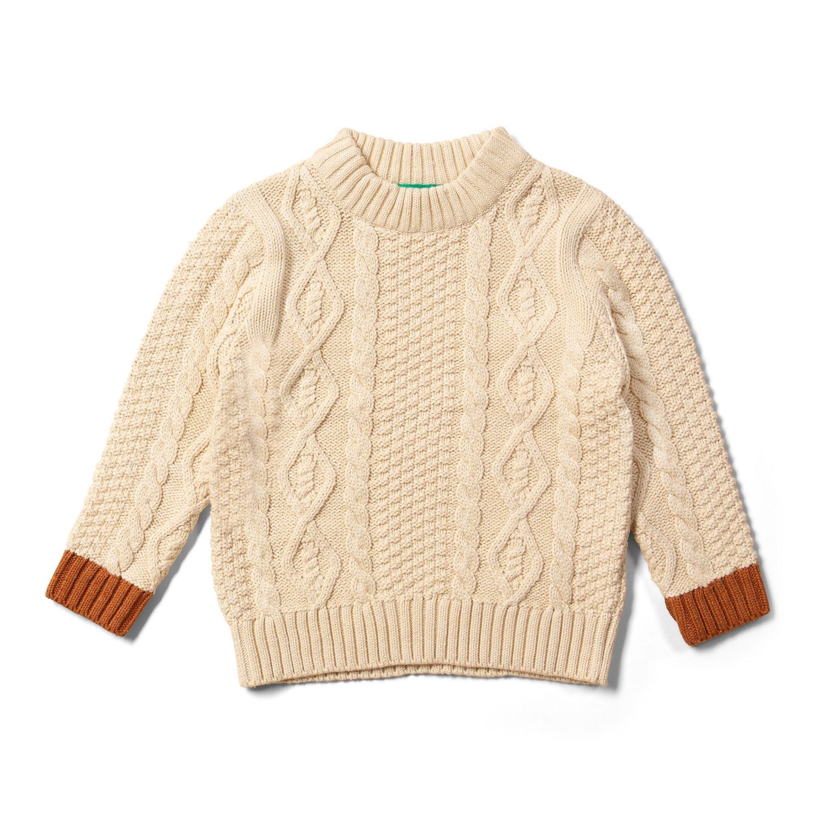 From One To Another Oatmeal Snuggly Knitted Sweater - 1 Left Size 4-5 years-Little Green Radicals-Modern Rascals