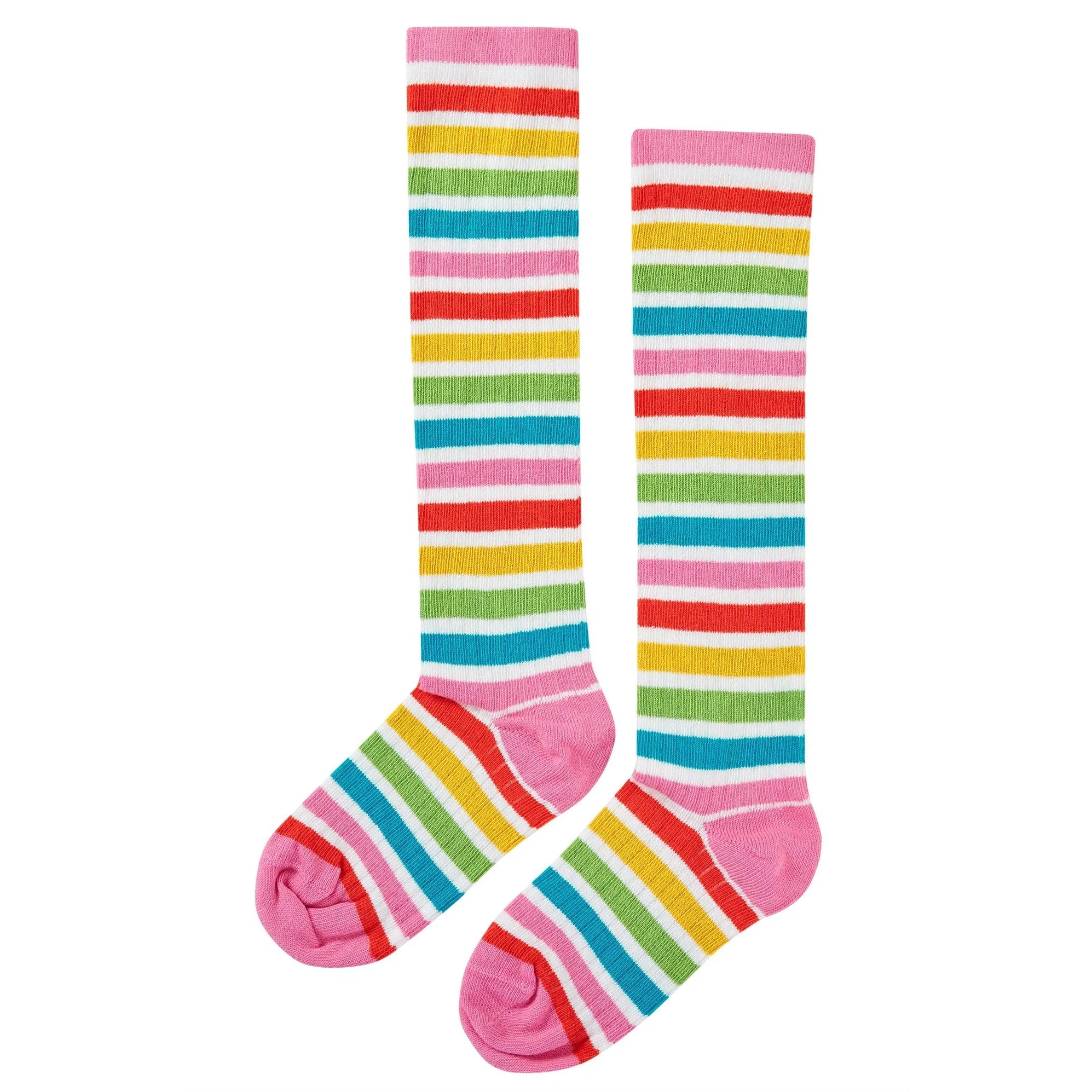 Frugi - Rainbow Rib Knee Socks - Size 31-34 EU-Warehouse Find-Modern Rascals