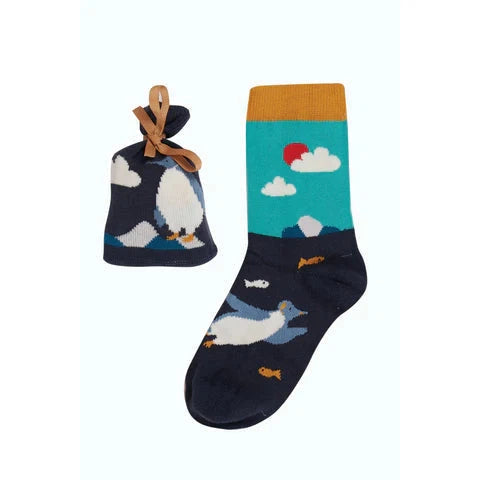 Frugi Super Socks in a Bag - Indigo / Penguin-Warehouse Find-Modern Rascals