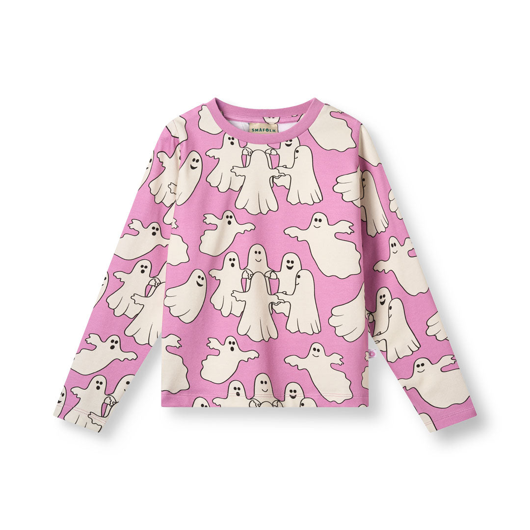 Gala Long Sleeve Shirt With Dancing Ghosts - Sweet Lilac-Smafolk-Modern Rascals