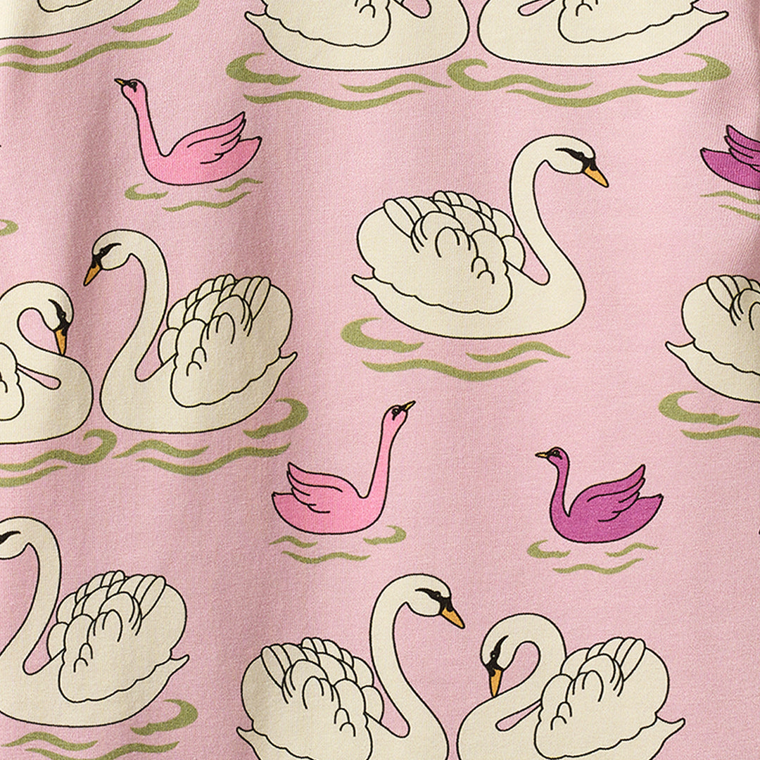 Gala Long Sleeve Shirt With Swans - 2 Left Size 2-3 & 7-8 years-Smafolk-Modern Rascals