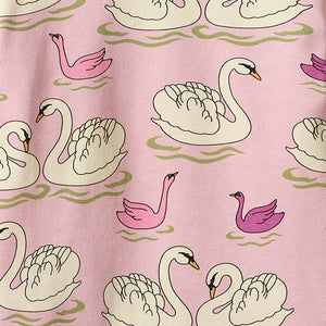 Gala Long Sleeve Shirt With Swans - 2 Left Size 2-3 & 7-8 years-Smafolk-Modern Rascals