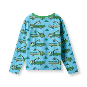 Gala Long Sleeve Shirt With Trucks - 2 Left Size 3-4 & 7-8 years-Smafolk-Modern Rascals