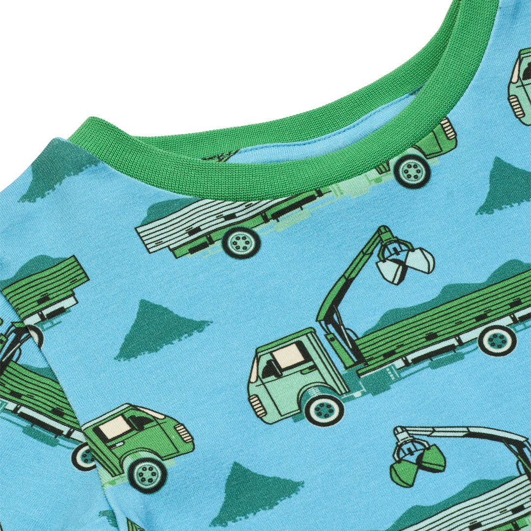 Gala Long Sleeve Shirt With Trucks - 2 Left Size 3-4 & 7-8 years-Smafolk-Modern Rascals