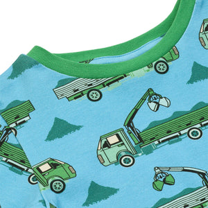 Gala Long Sleeve Shirt With Trucks - 2 Left Size 3-4 & 7-8 years-Smafolk-Modern Rascals
