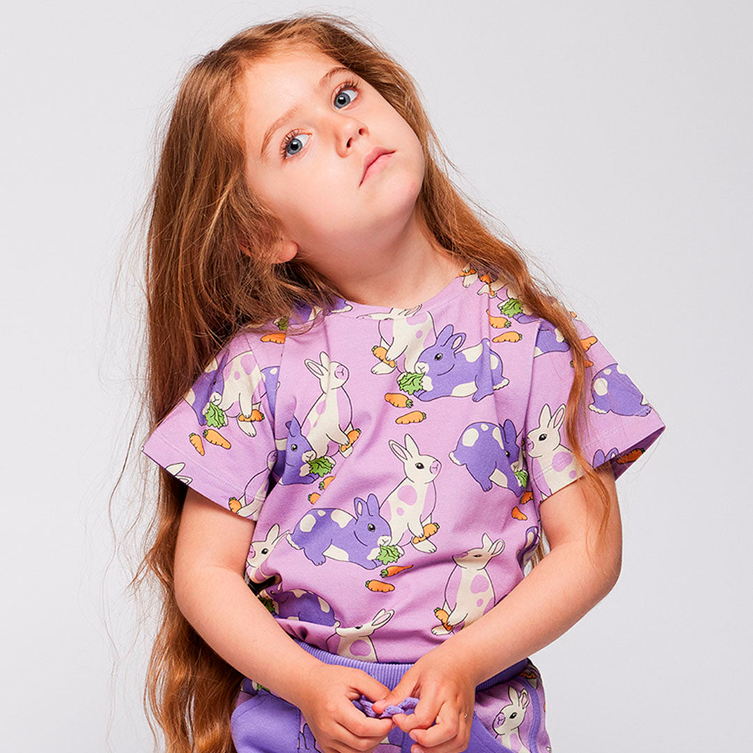 Gala T-Shirt With Rabbits-Smafolk-Modern Rascals