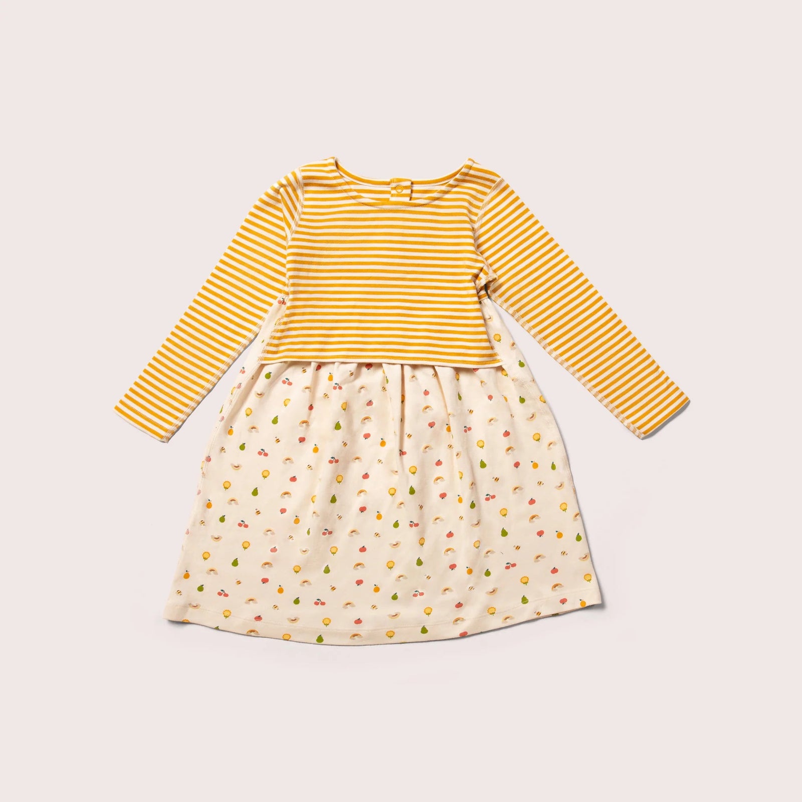 Garden Days Adaptive Easy Peasy Long Sleeve Dress - 1 Left Size 2-3 years-Little Green Radicals-Modern Rascals