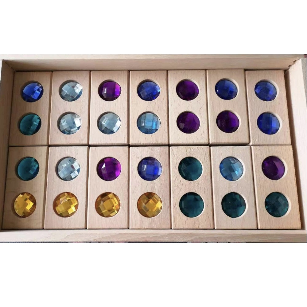 Gem Dominoes - 28 pieces-Papoose-Modern Rascals