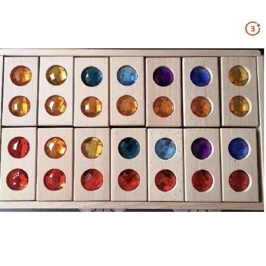 Gem Dominoes - 28 pieces-Papoose-Modern Rascals