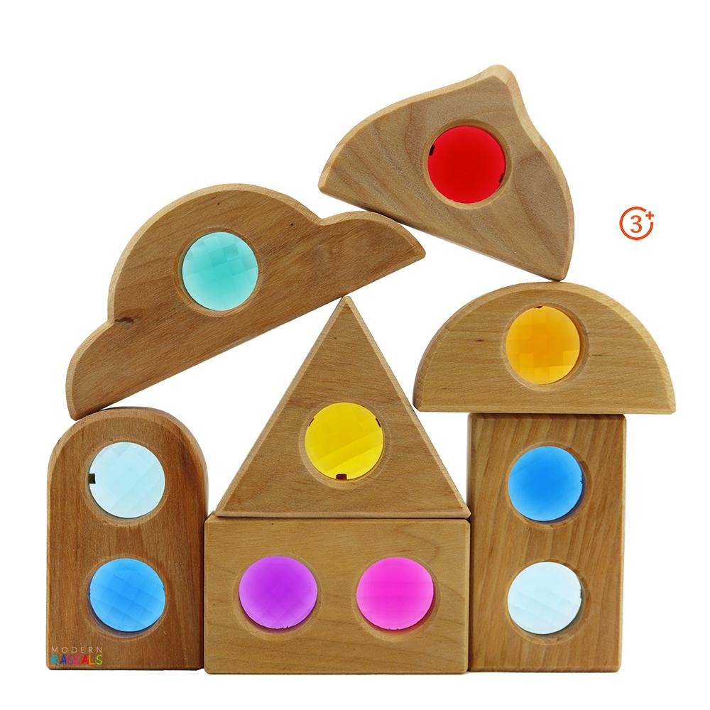 Gemmed Windows - Natural - 36 pieces-Bauspiel-Modern Rascals