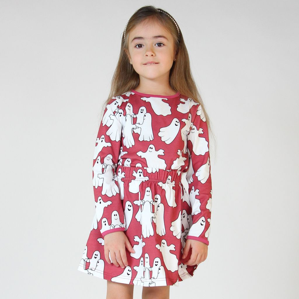 Ghosts Long Sleeve Shirt in Baroque Rose - 2 Left Size 5-6 years-Smafolk-Modern Rascals