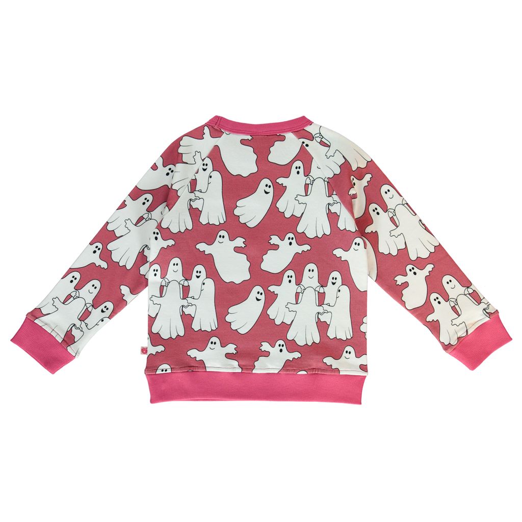Ghosts Sweatshirt in Baroque Rose - 2 Left Size 4-5 years-Smafolk-Modern Rascals