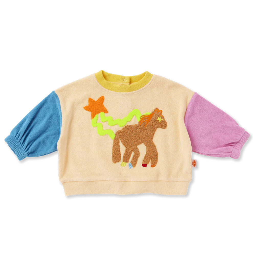 Giddy Up Terry Sweater - 1 Left Size 5 years-Halcyon Nights-Modern Rascals