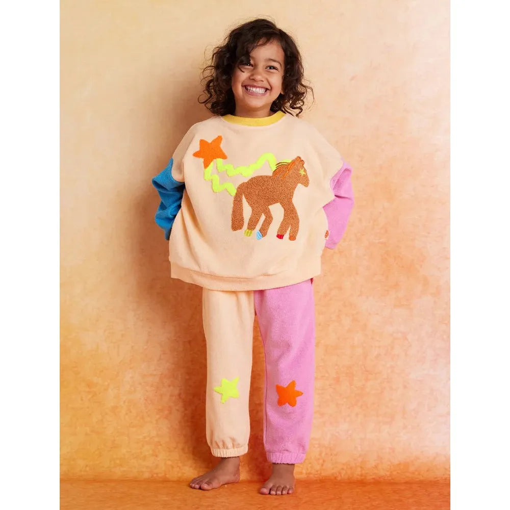 Giddy Up Terry Sweater - 1 Left Size 5 years-Halcyon Nights-Modern Rascals