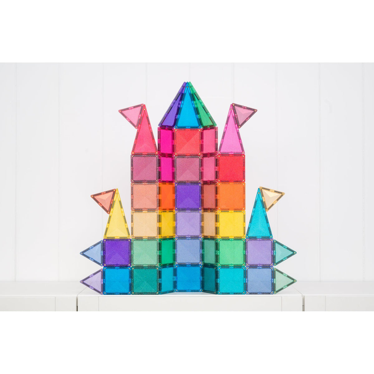Rascal Blocks Glitter Castle Pack - 48 Pieces by Connetix - Modern Rascals