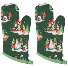 Gnome for the Holidays Oven Mitts - Set of 2-Danica-Modern Rascals