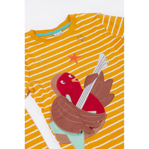 Gold Breton/Rockin' Robin Summit Circular Top - 1 Left Size 6-7 years-Frugi-Modern Rascals