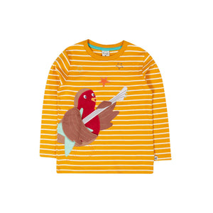 Gold Breton/Rockin' Robin Summit Circular Top - 1 Left Size 6-7 years-Frugi-Modern Rascals