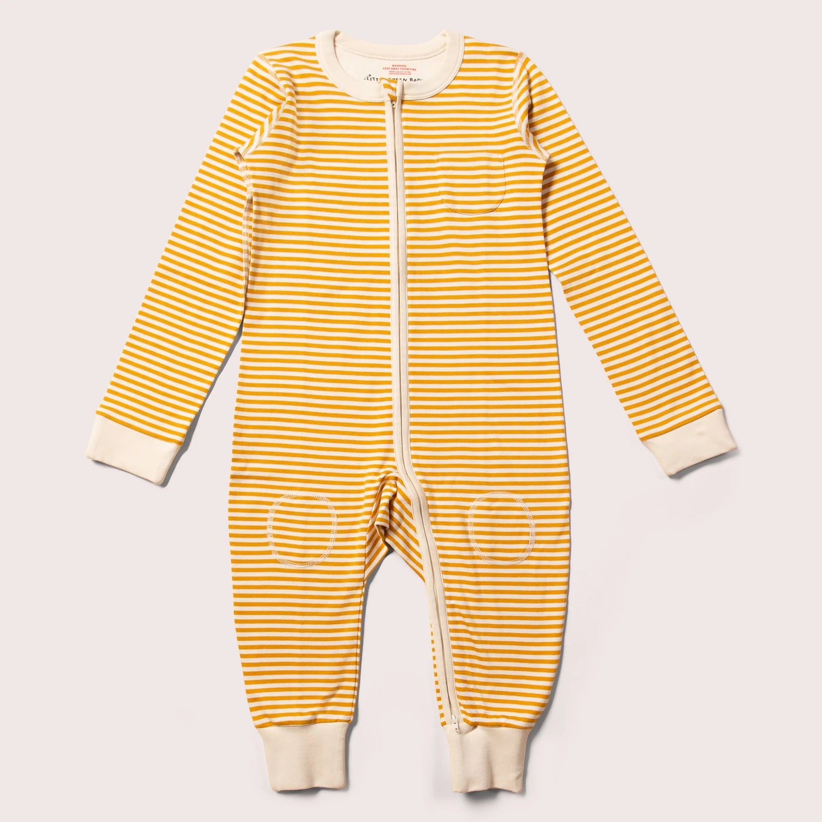 Gold Striped Adaptive 2-Way Zip Suit - 2 Left Size 4-5 years-Little Green Radicals-Modern Rascals