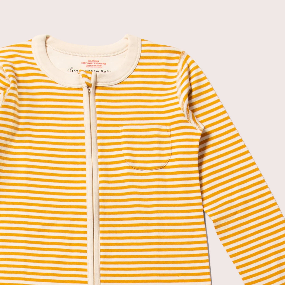 Gold Striped Adaptive 2-Way Zip Suit-Little Green Radicals-Modern Rascals