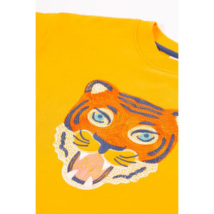 Gold / Tiger Superb Stitched Sweatshirt-Frugi-Modern Rascals