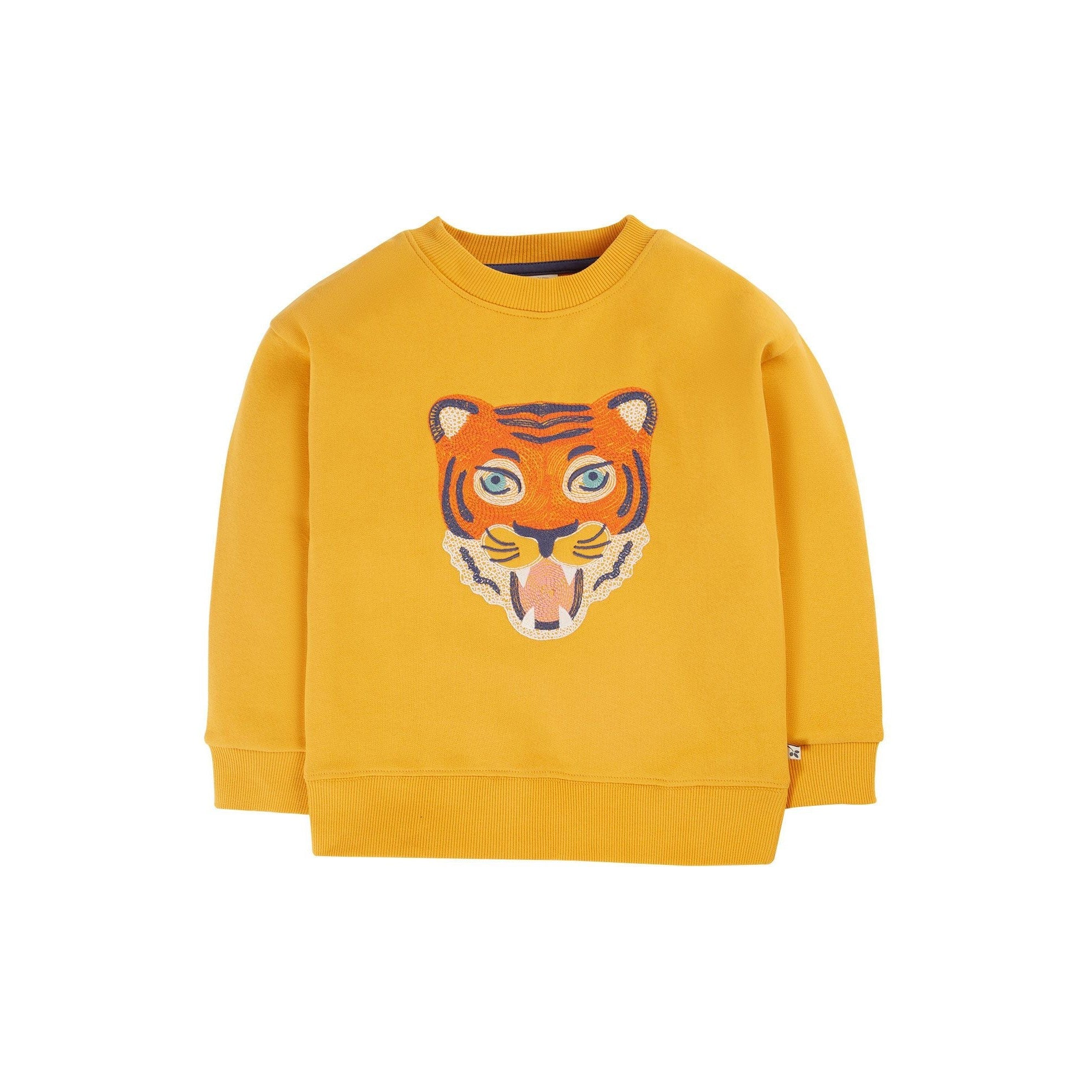 Gold / Tiger Superb Stitched Sweatshirt-Frugi-Modern Rascals