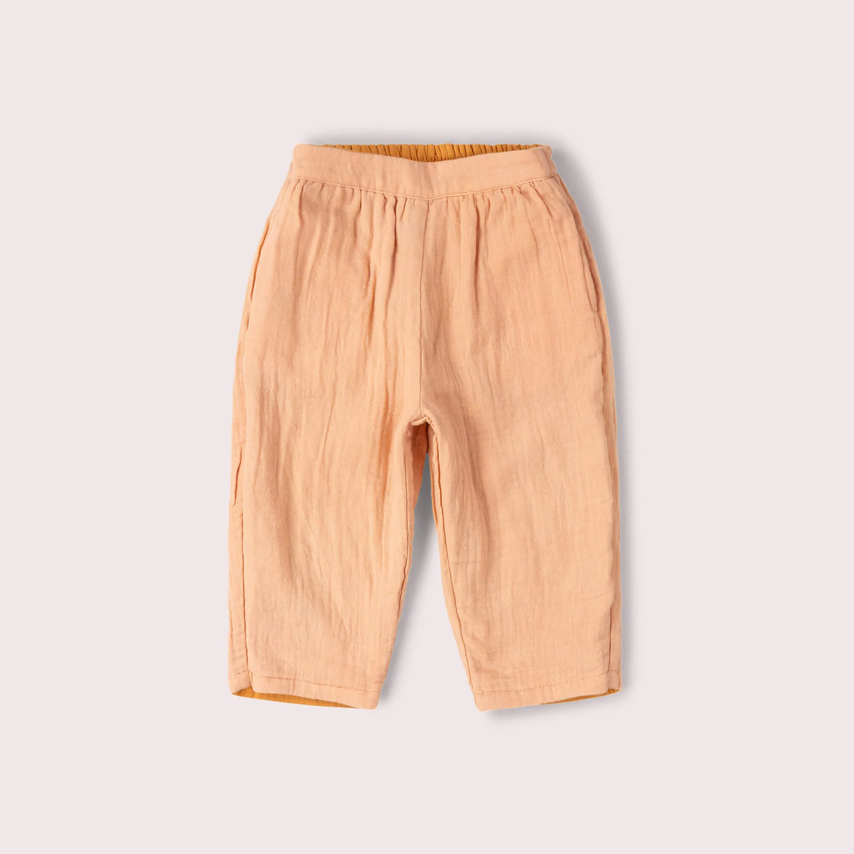 Golden Ochre Reversible Trousers-Little Green Radicals-Modern Rascals