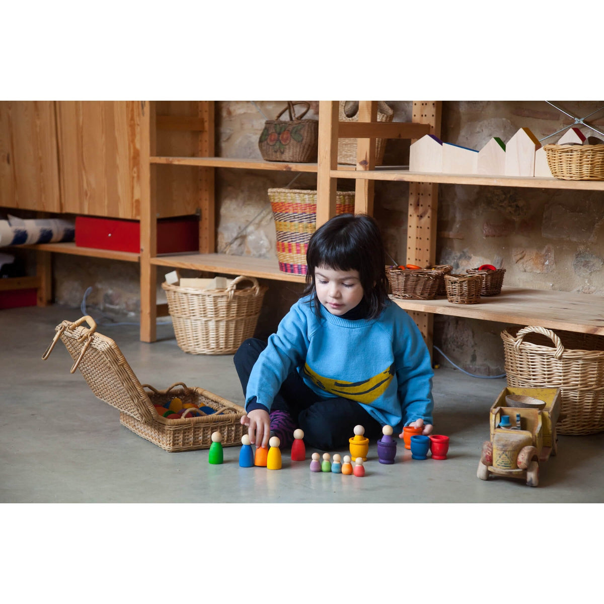 Grapat 6 Baby Nins in Light Wood-Grapat-Modern Rascals