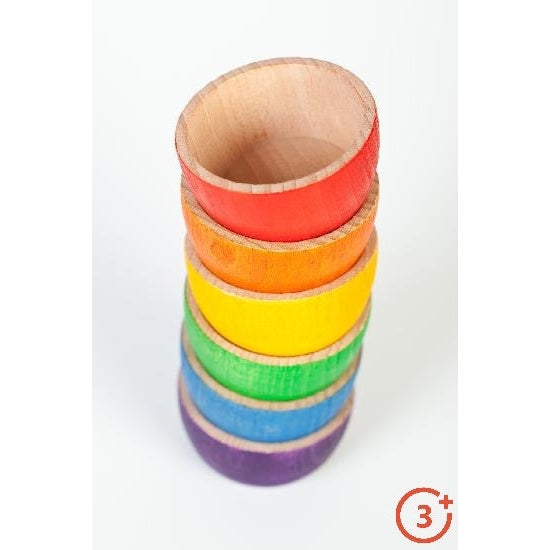 Grapat 6 Wooden Bowls in 6 Colours-Grapat-Modern Rascals