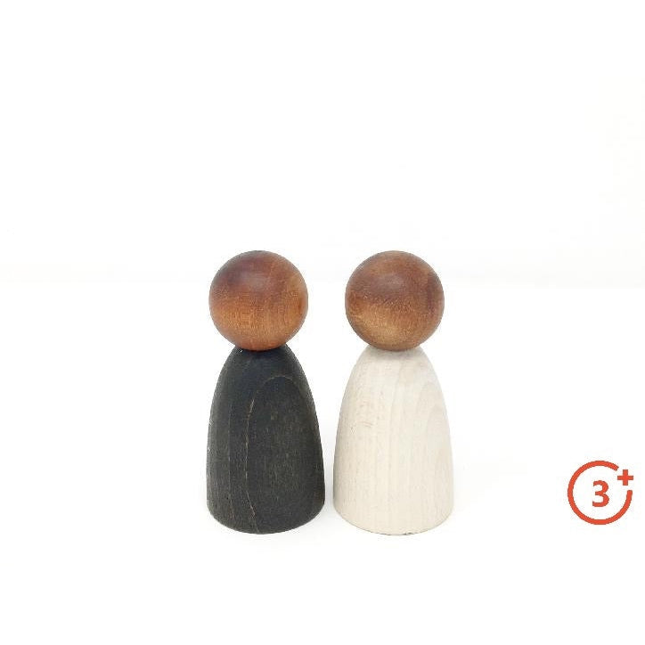 Grapat Adult Nins in Dark Wood - 2 pcs-Grapat-Modern Rascals