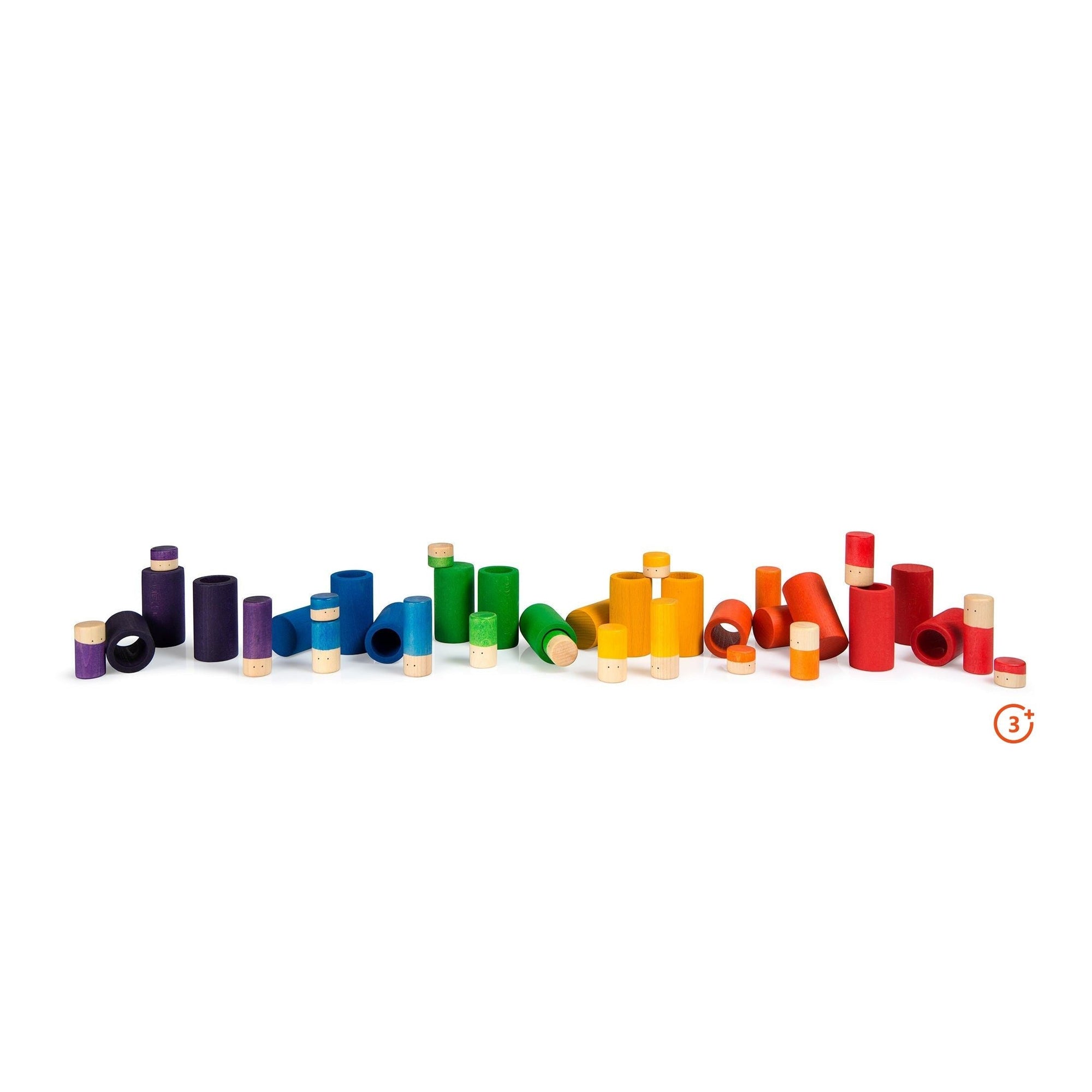 Grapat LO - Rainbow Basic Colours Play Set - 36 pieces-Grapat-Modern Rascals