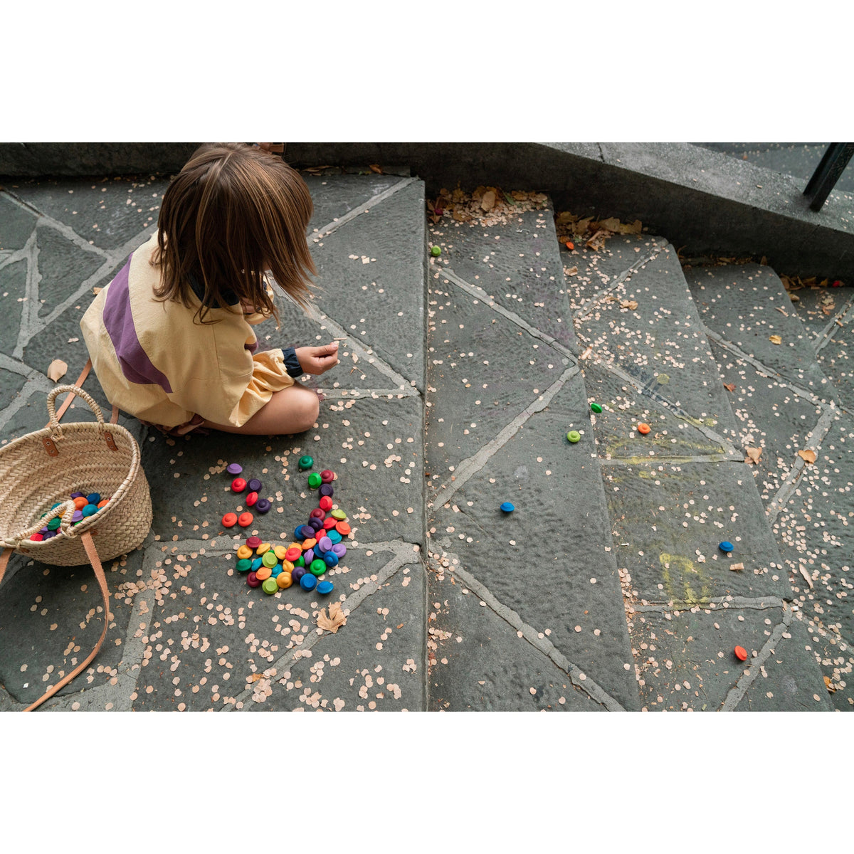 Grapat Loose Parts Flowers in Rainbow - 36 pieces-Grapat-Modern Rascals