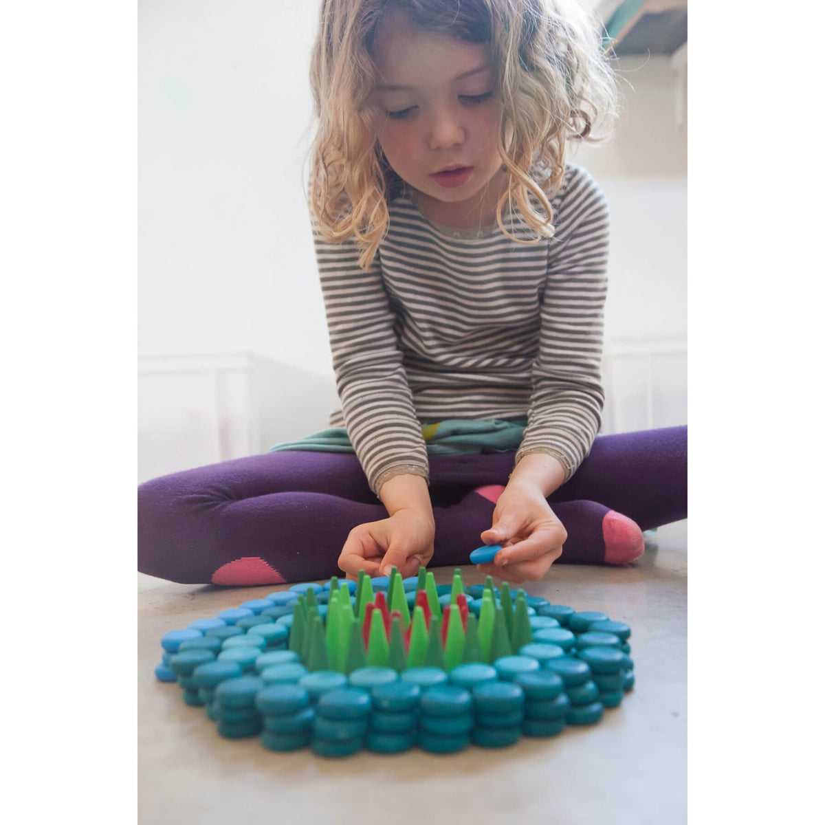 Grapat Loose Parts Mini Coins - 36 pieces in Blues-Grapat-Modern Rascals