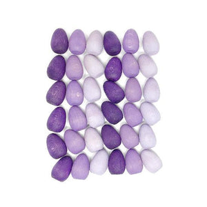 Grapat Loose Parts Mini Eggs - 36 pieces in Purples-Grapat-Modern Rascals