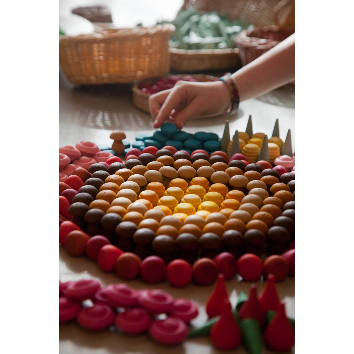 Grapat Loose Parts Mini Mushrooms - 36 pieces in Browns-Grapat-Modern Rascals