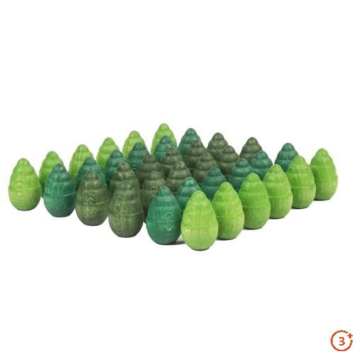 Grapat Loose Parts Mini Trees - 36 pieces in Greens-Grapat-Modern Rascals