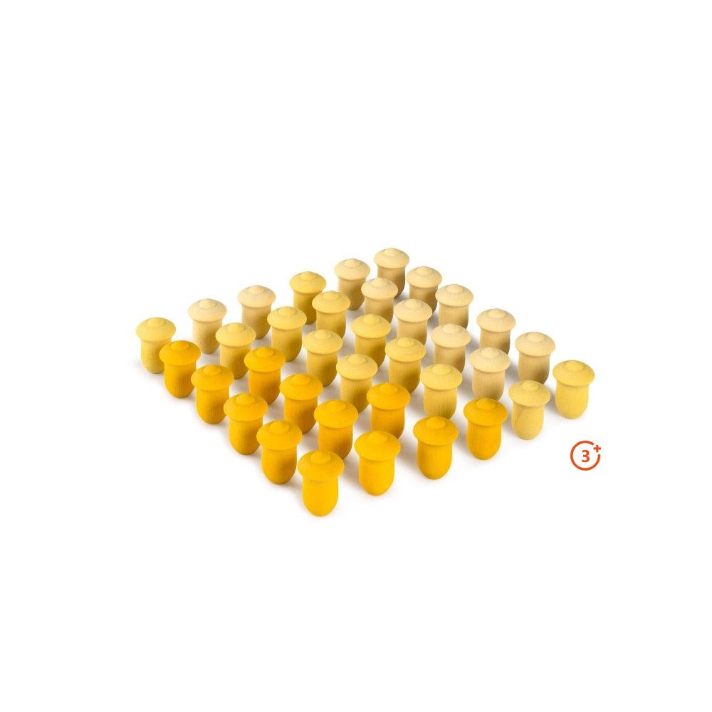 Grapat Loose Parts Mini Tulips - 36 pieces in Yellows-Grapat-Modern Rascals